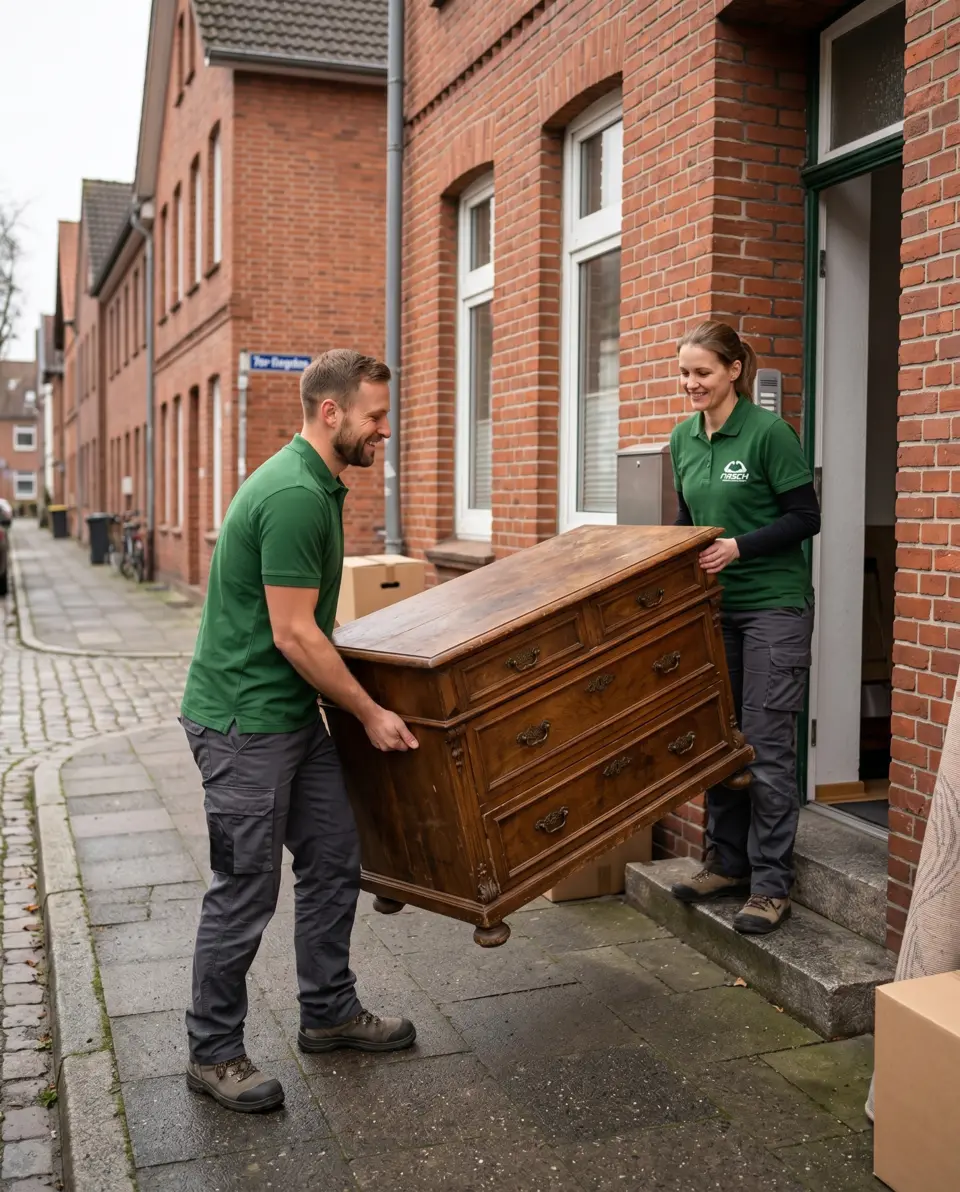 Rasch Entrümpelung Team - Professionelle Entrümpler bei der Arbeit in Bremen